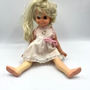 Vintage Ideal Toy Co. Velvet Crissy 1970 Growing Hair Doll Blonde